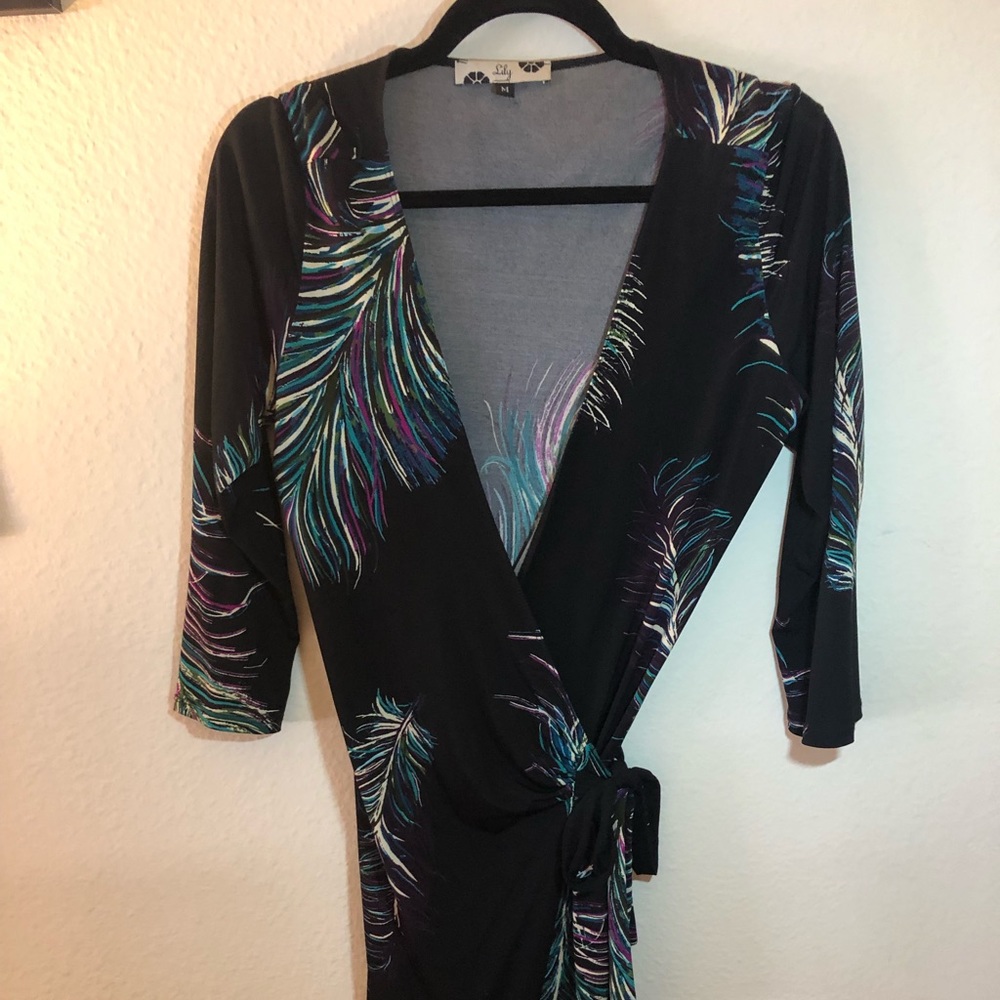Comfy flattering wrap dress